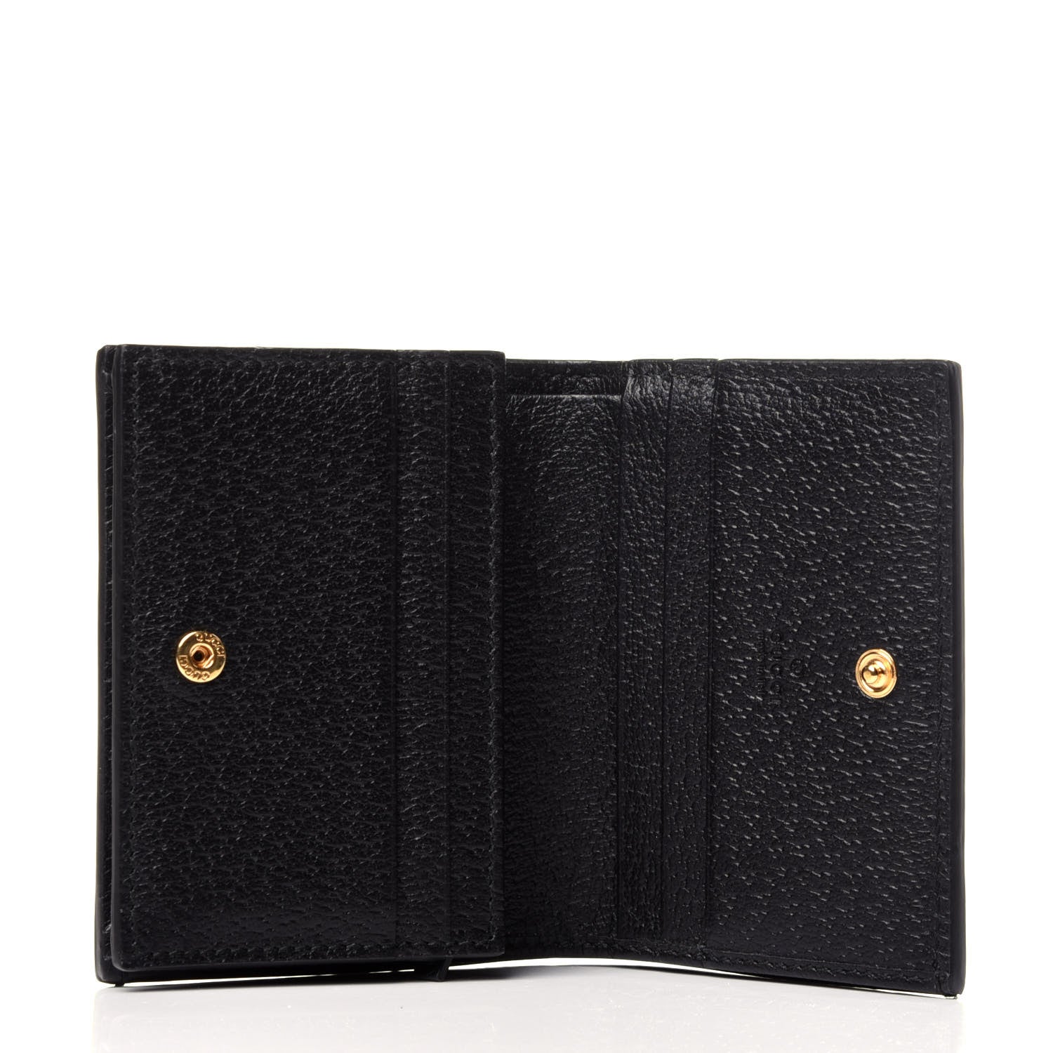 Gucci Calfskin Web Ophidia Card Case Black 4 of 9