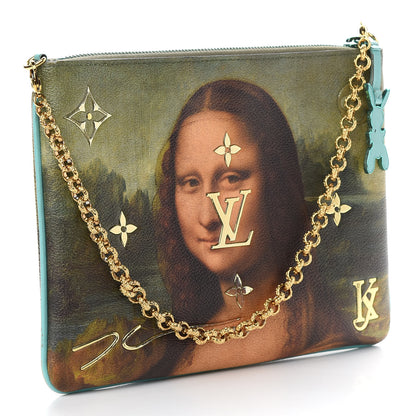 Louis Vuitton Masters Da Vinci Pochette Clutch Vert D’eau 3 of 9