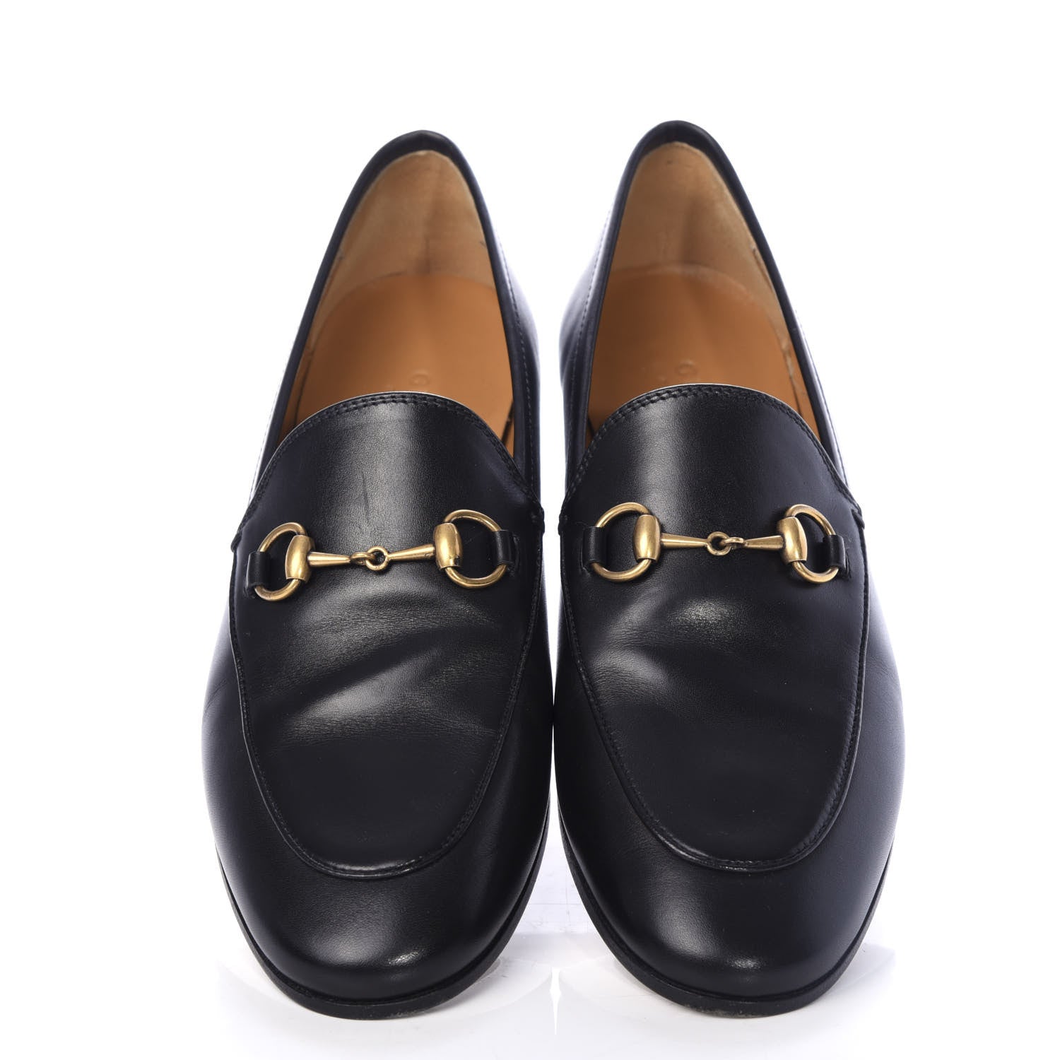 Gucci Calfskin Womens Jordaan Loafers 36 Black 5 of 11
