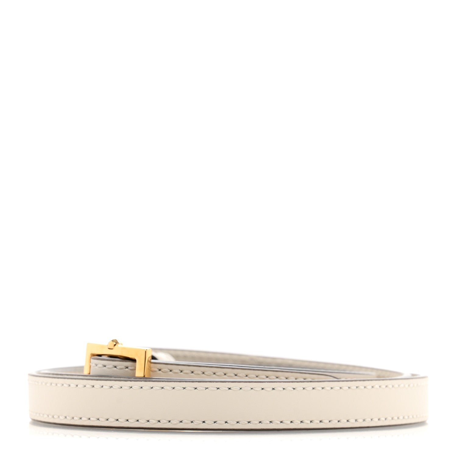 Gucci Calfskin 25mm Adjustable Shoulder Strap White 2 of 5