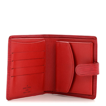 Louis Vuitton Epi Porte-Billets Compact Wallet Red 5 of 9