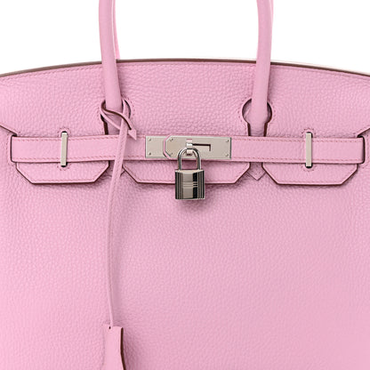 Hermes Taurillon Clemence Birkin 30 Mauve Sylvestre 8 of 14