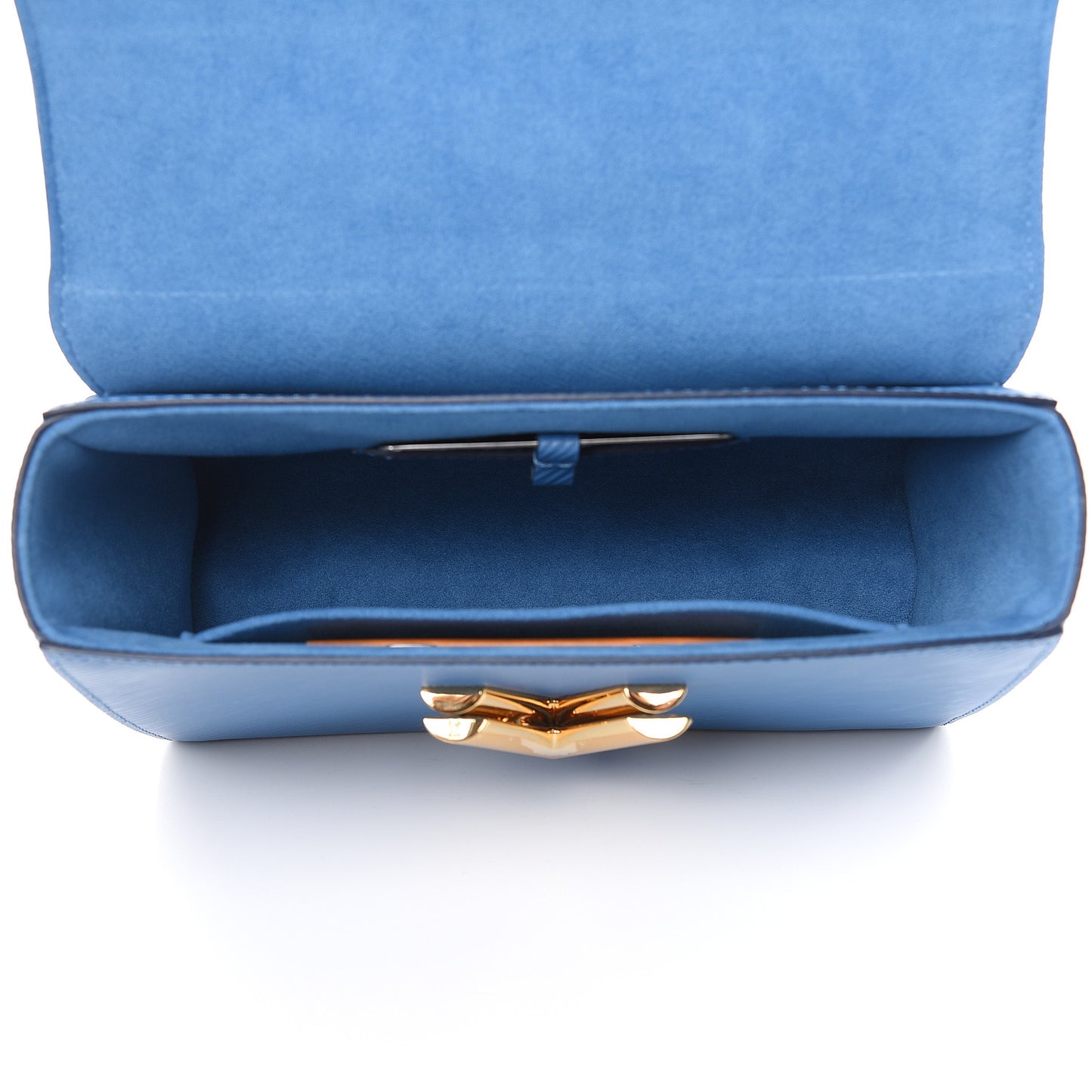 Epi Twist Shoulder Bag MM Blue Jean