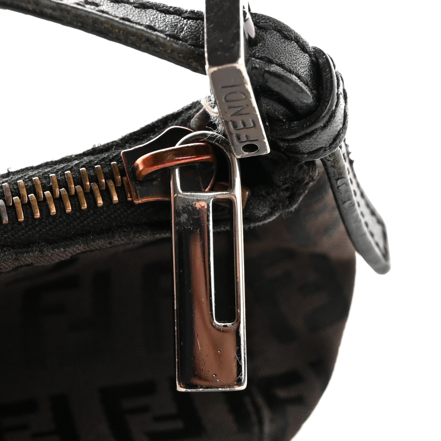 Fendi Zucchino Pochette Tobacco Moro 12 of 15
