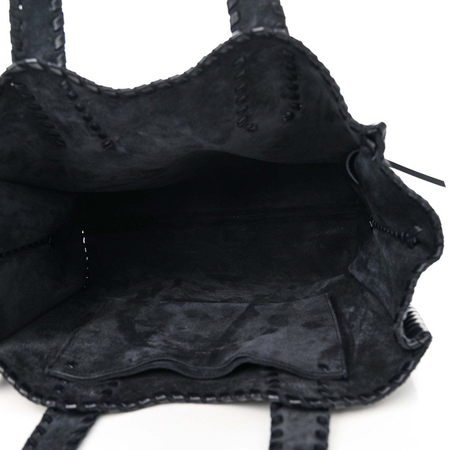 Chloe Suede Calfskin Large Mony Tote Midnight 5 of 9