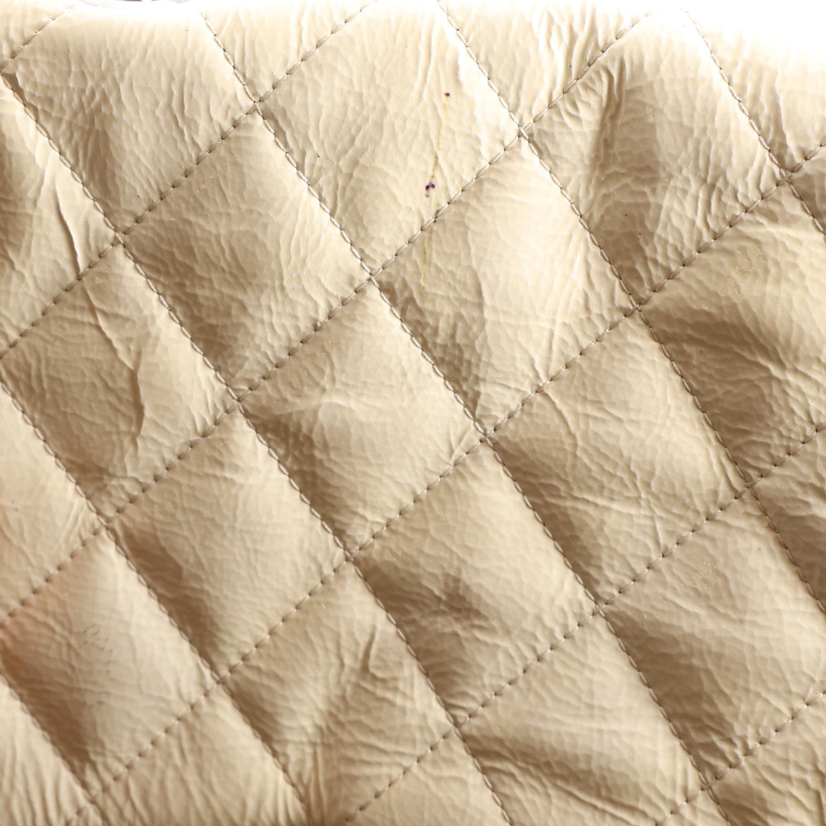 Chanel Distressed Patent Jumbo Single Flap White 12 of 12