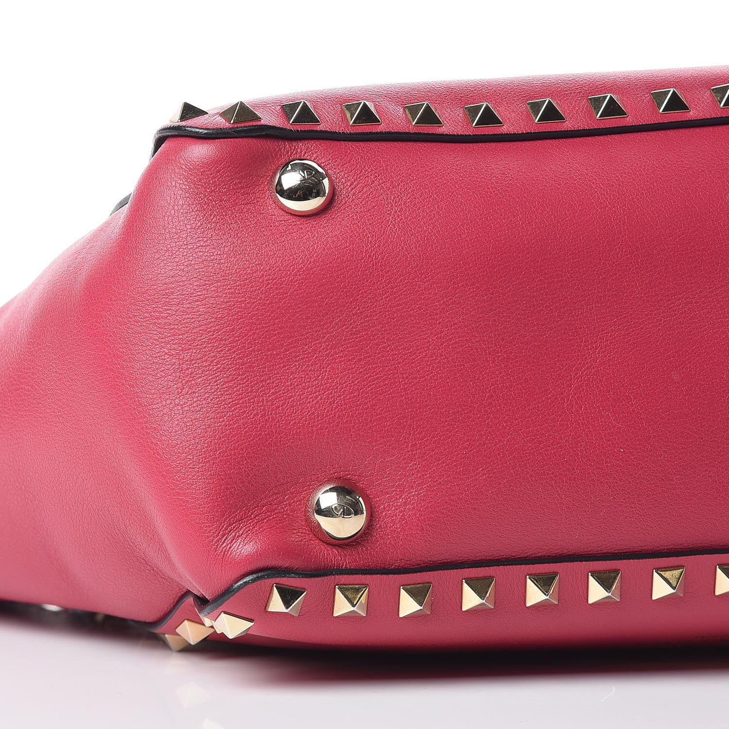 Valentino Garavani Vitello Small Rockstud Tote Cyclamin 6 of 10