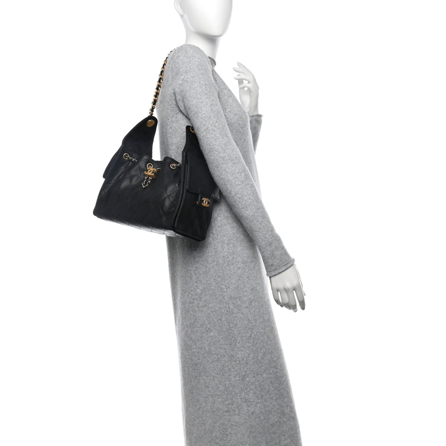 Chanel Caviar Quilted Small Chanel 25 Handbag Black 2 of 10