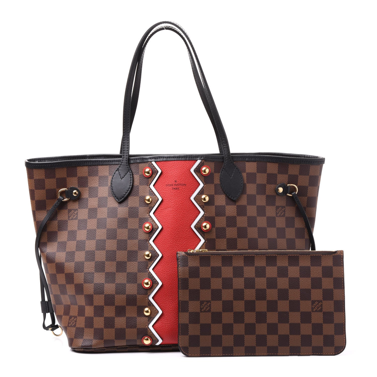 Louis Vuitton Damier Ebene Karakoram Neverfull MM 1 of 11