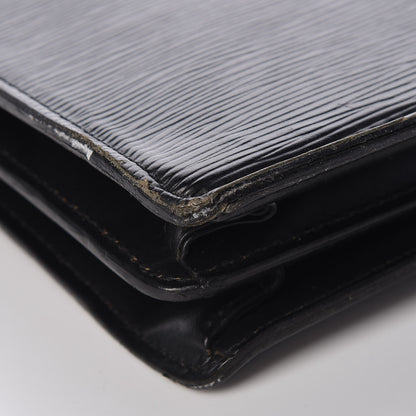 Louis Vuitton Epi Porte-Documents Briefcase Black 17 of 31