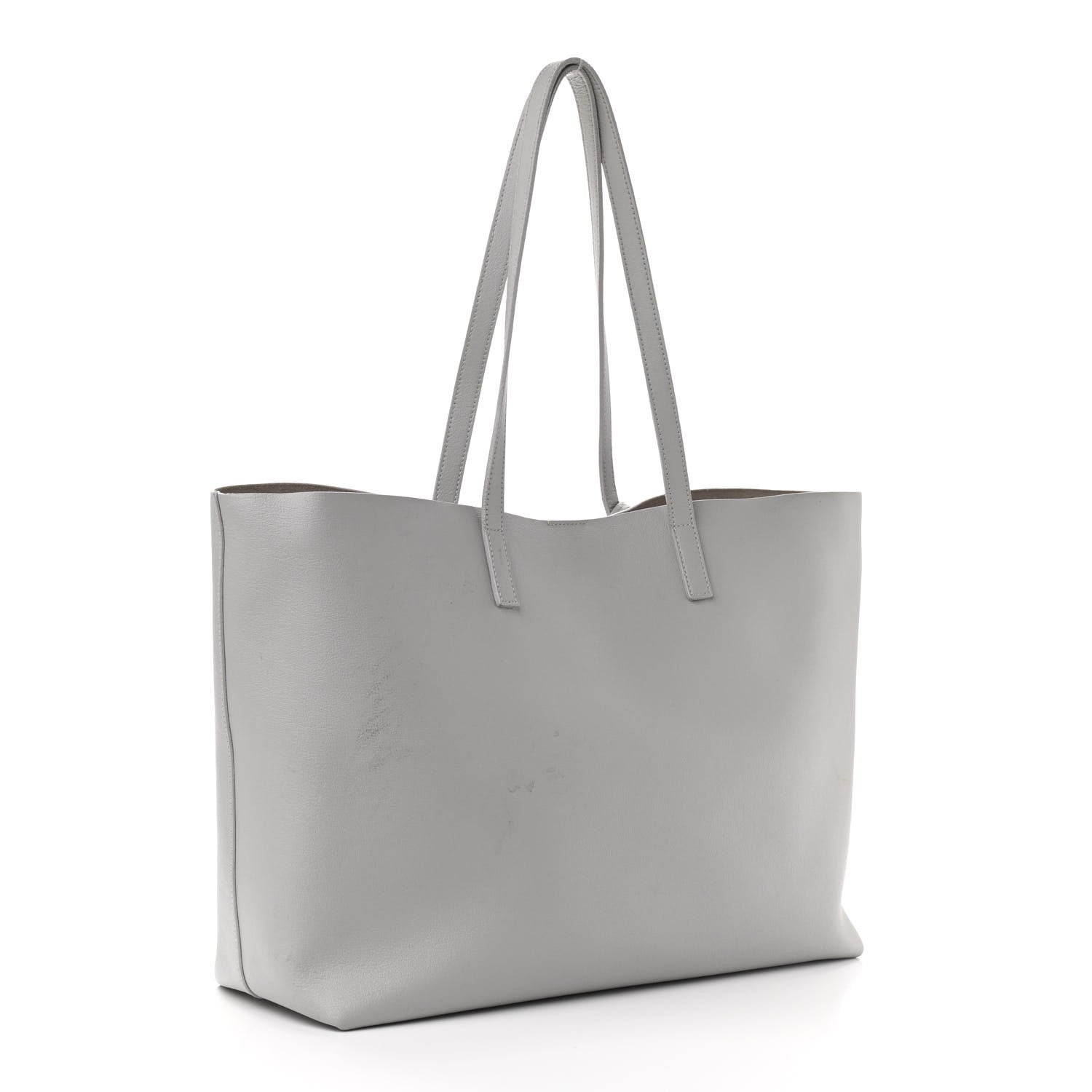 Saint Laurent Calfskin Large Shopping Tote Granite 4 of 14