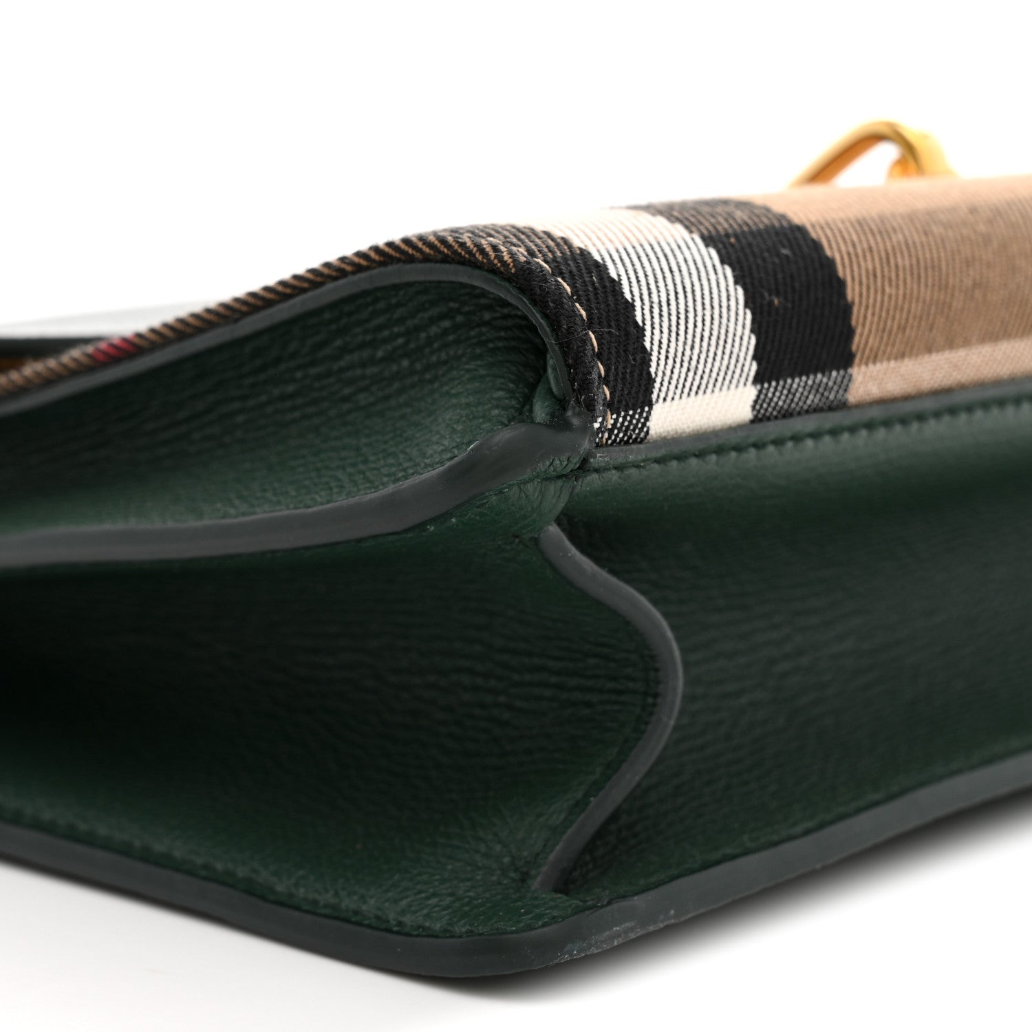 Burberry Derby Calfskin House Check Small Macken Crossbody Bag Vintage Green 9 of 10