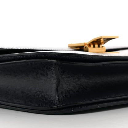 Celine Liege Calfskin Medium Classic Box Flap Bag Dark Blue 9 of 15