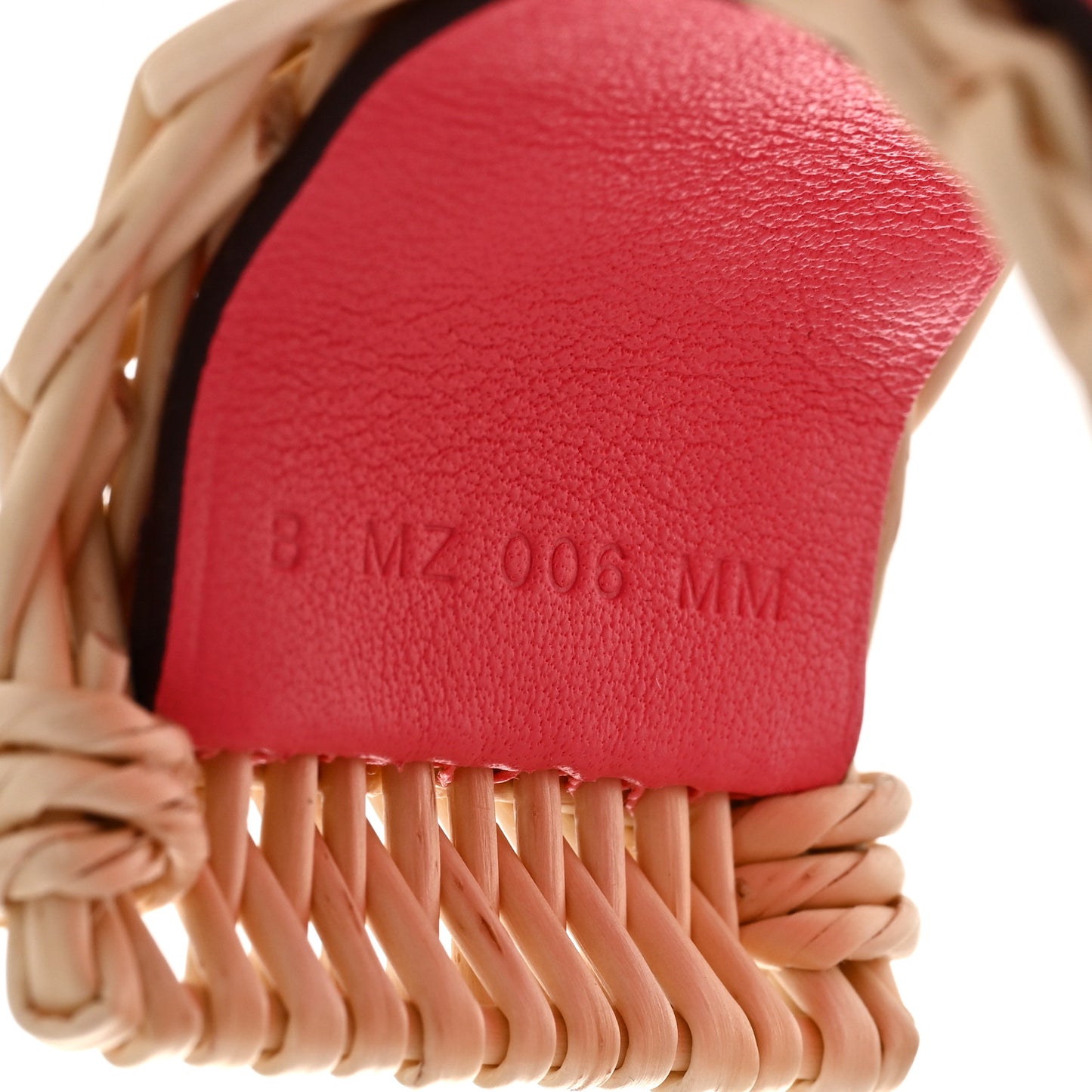 Wicker Barenia Medor Picnic Cuff Bracelet Rose Extreme