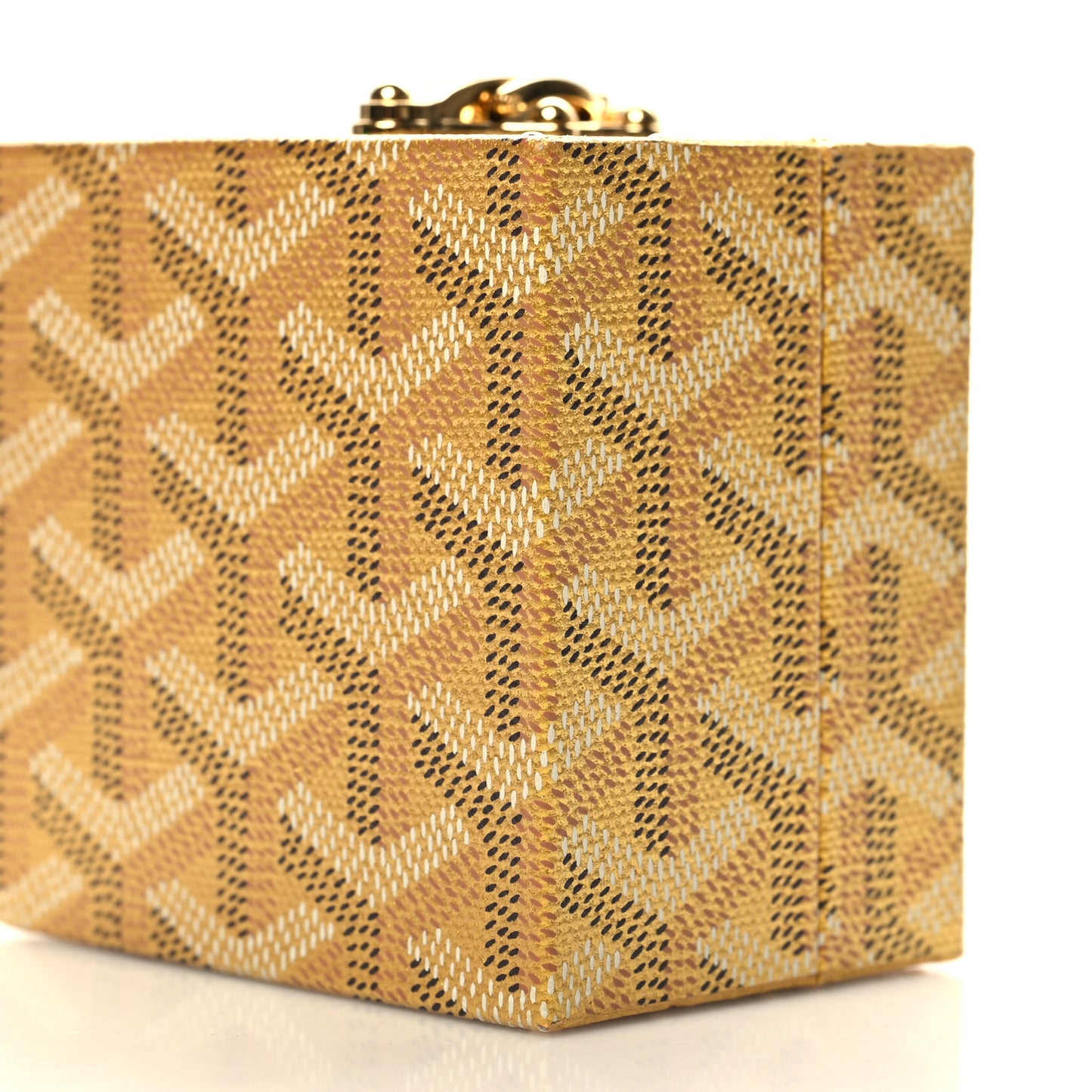 Goyardine Precious Metals Regence Mini Trunk Gold