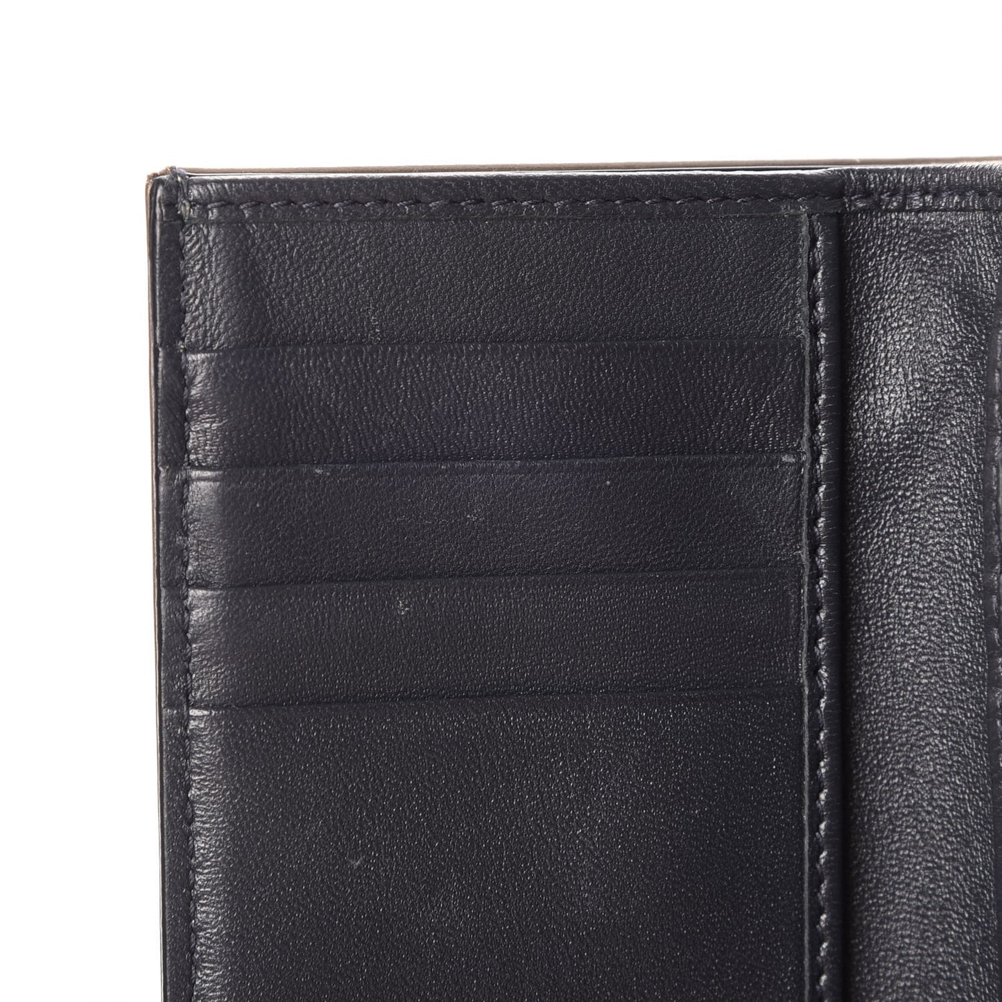Metallic Patent Micro-Cannage Diorama Elancee Wallet Gold