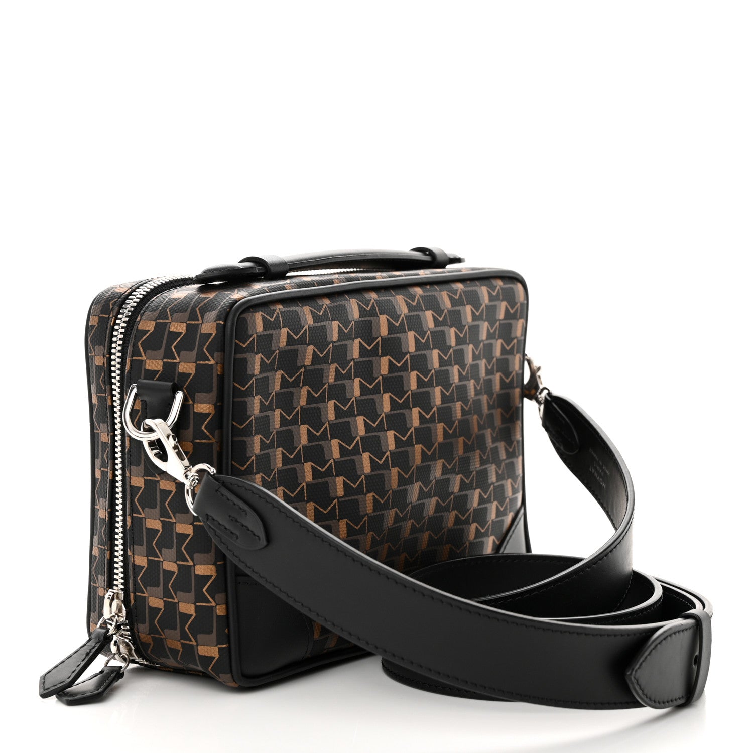 Moynat Toile 1920 Camera Bag Carbon Bronze Yellow 3 of 10