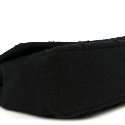 Chanel Wool Jumbo Chocolate Bar Mademoiselle Flap Black 11 of 12
