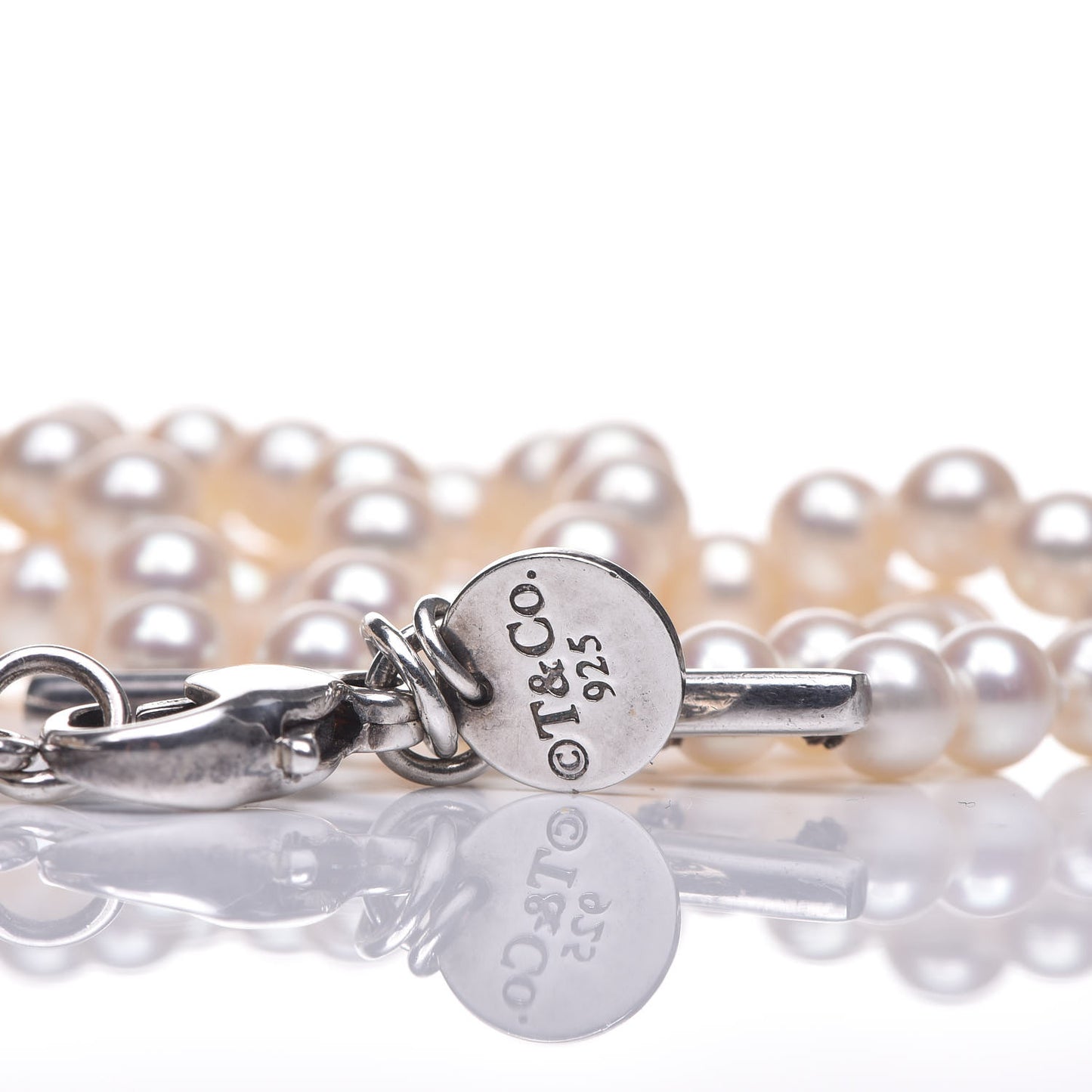 Sterling Silver Pearl 4.5mm Ziegfeld 5 Strand Bracelet