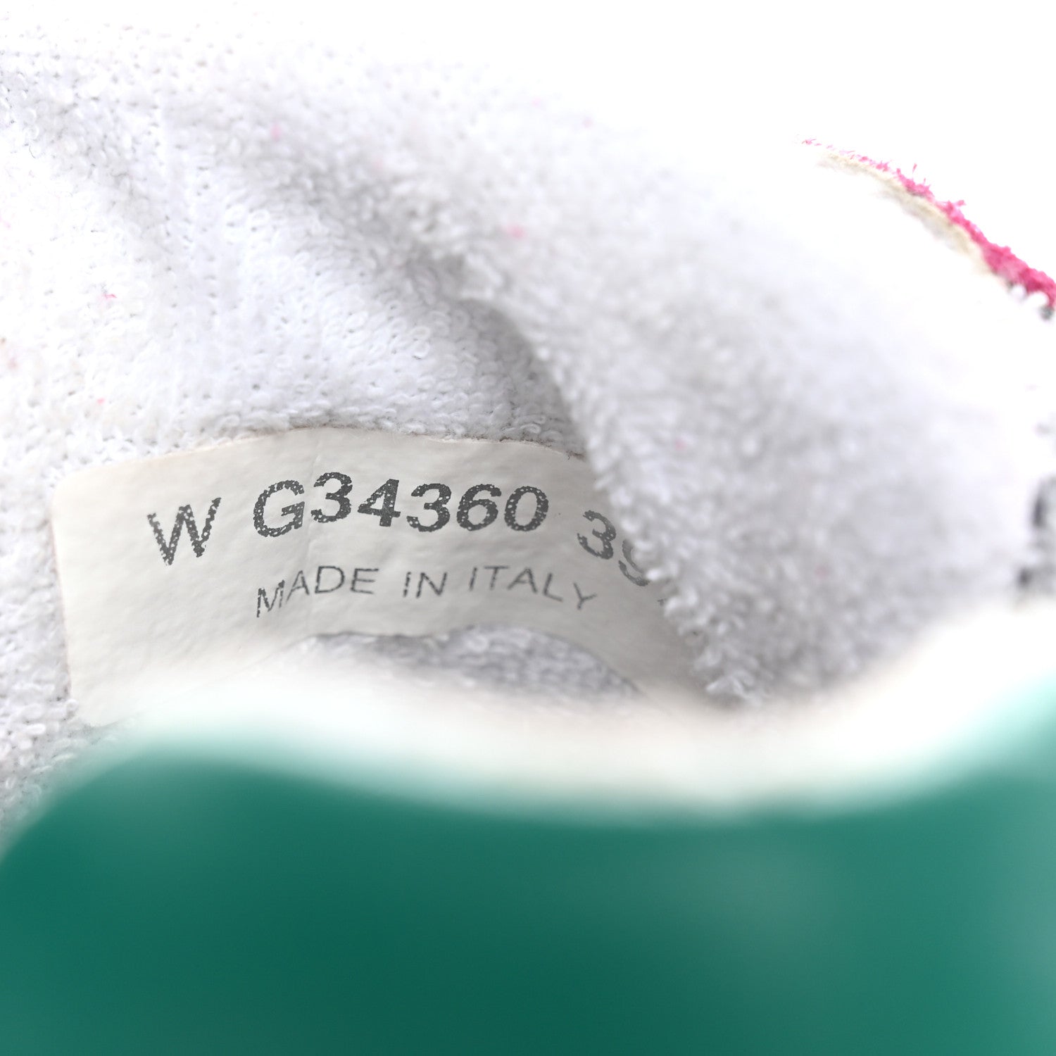 Chanel Nylon Calfskin Suede CC Sneakers 39.5 Pink Green 9 of 17