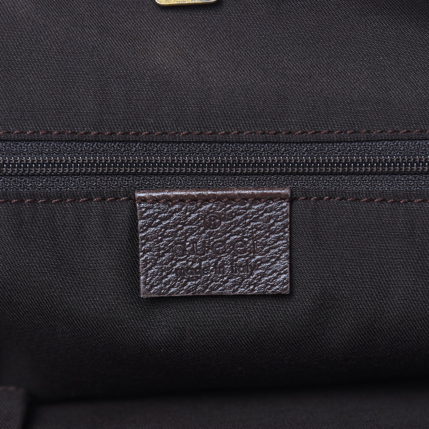 Gucci Monogram Large Abbey Tote Dark Brown 6 of 14