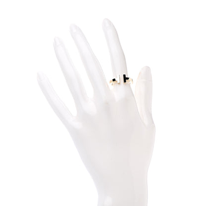 Tiffany 18K Yellow Gold T Square Ring 52 6 2 of 4