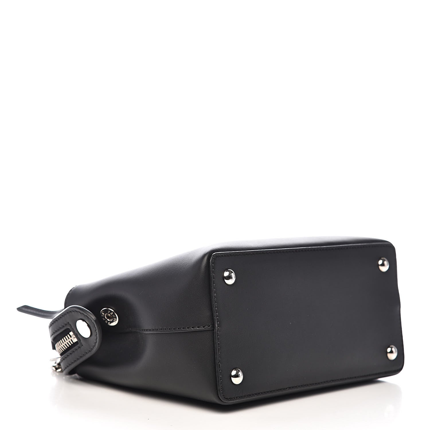 Fendi Vitello Baltico Hypnoteyes Studded Small Dotcom Click Chain Satchel Black 4 of 11