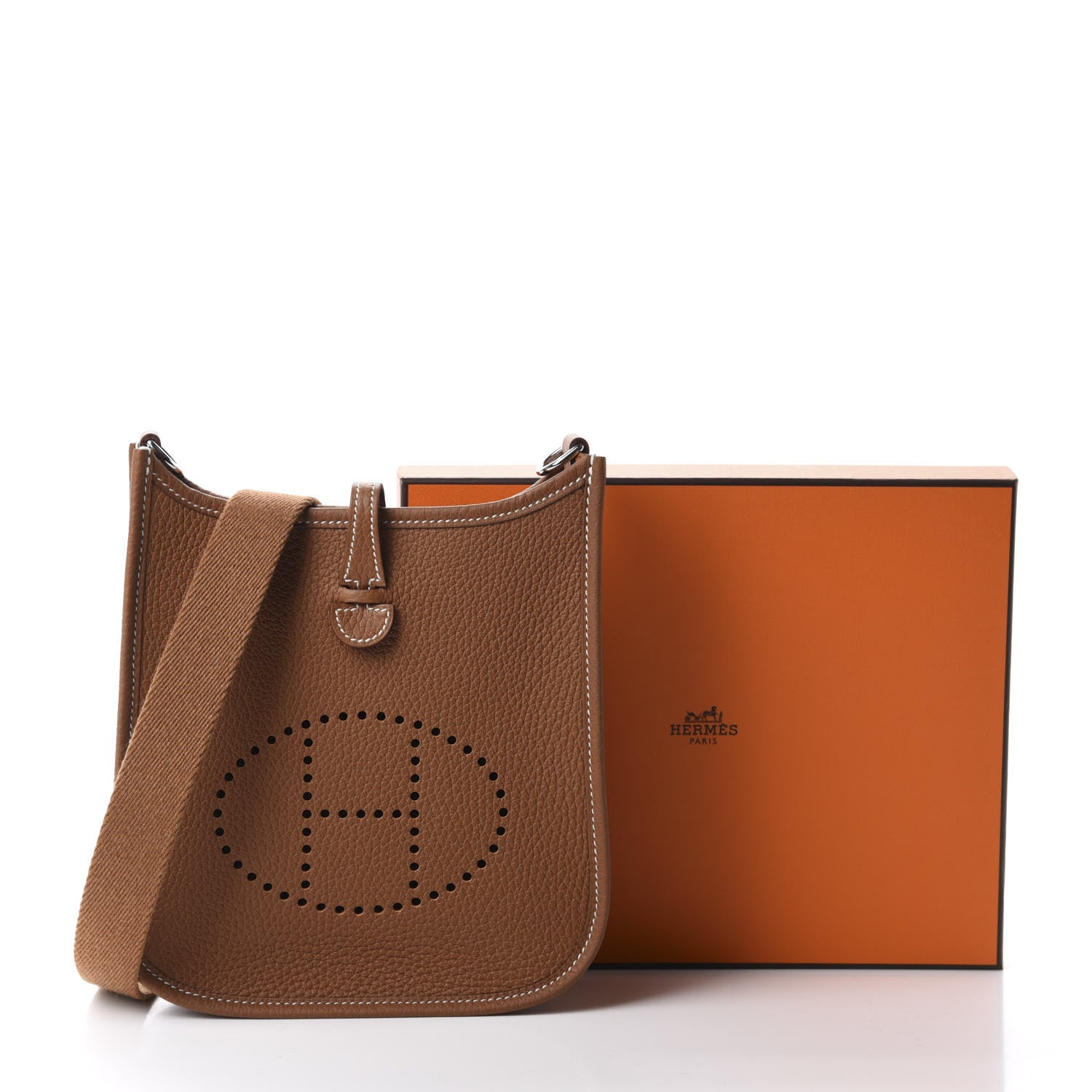 Hermes Taurillon Clemence Evelyne TPM Gold 11 of 11