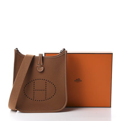 Hermes Taurillon Clemence Evelyne TPM Gold 11 of 11