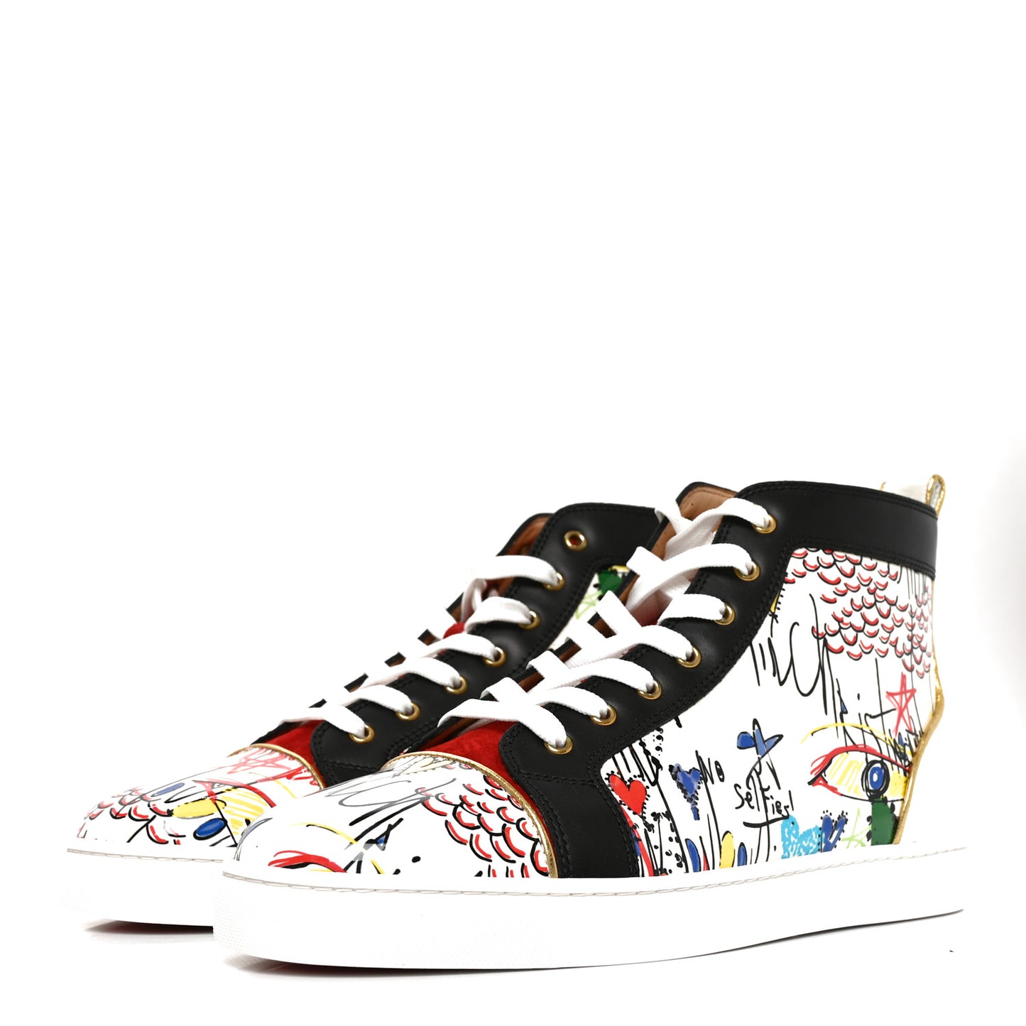 Patent Flash Paillettes Mens Rantus Orlato Sneakers 45.5 Version White