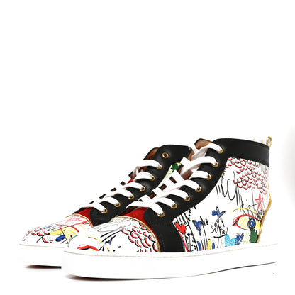 Christian Louboutin Patent Flash Paillettes Mens Rantus Orlato Sneakers 45.5 Version White 2 of 9