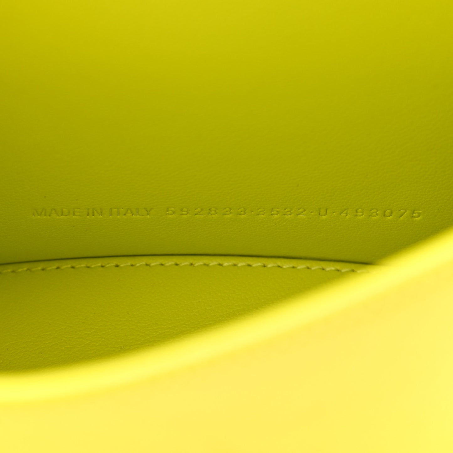 Grained Calfskin Hourglass Top Handle Bag XS Lime