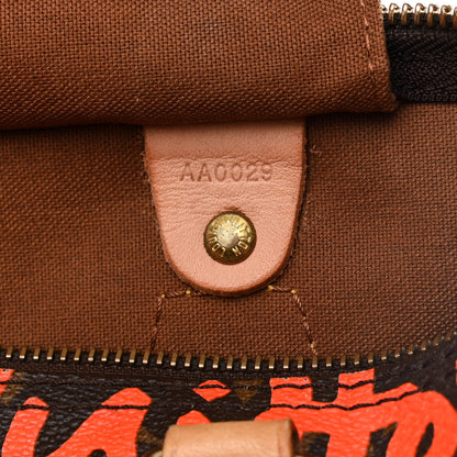 Louis Vuitton Monogram Graffiti Speedy 30 Orange 7 of 10