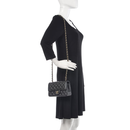 Chanel Caviar Quilted Mini Rectangular Flap Dark Charcoal 2 of 10