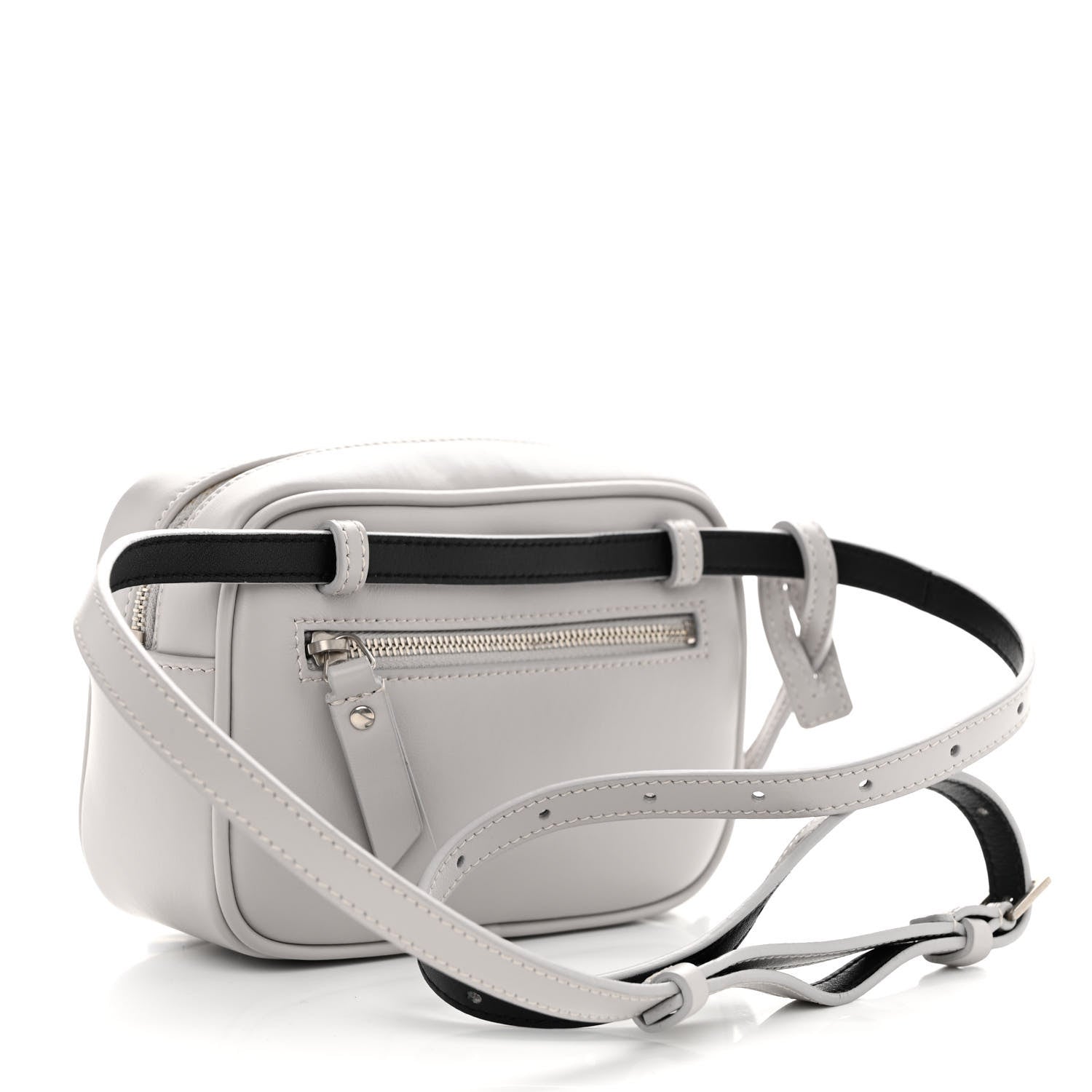 Saint Laurent Calfskin Matelasse Monogram Lou Belt Bag Grey 3 of 10