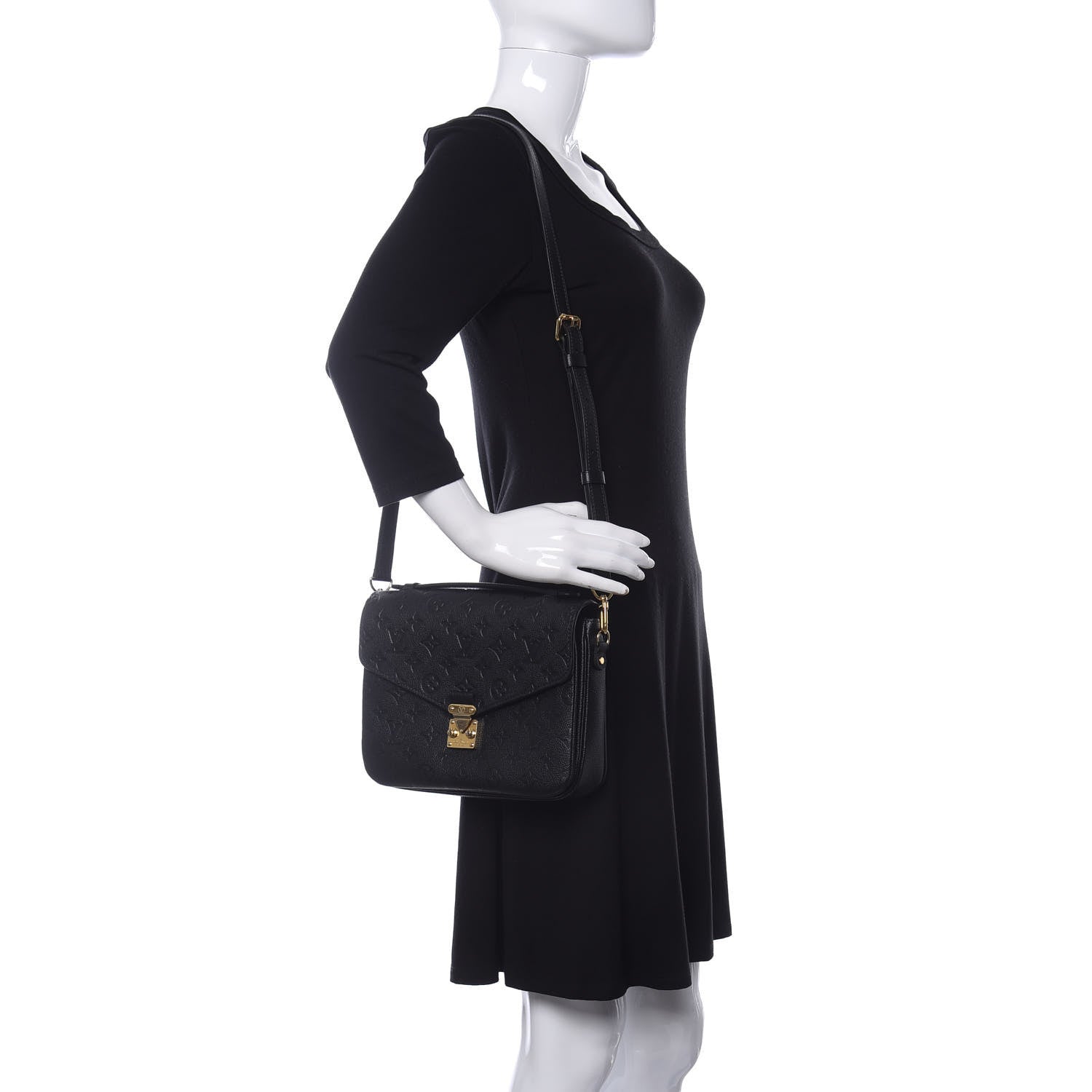 Louis Vuitton Empreinte Pochette Metis Black 2 of 12