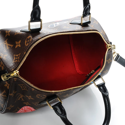 Louis Vuitton Monogram My World Tour Speedy Bandouliere 30 Black 6 of 7
