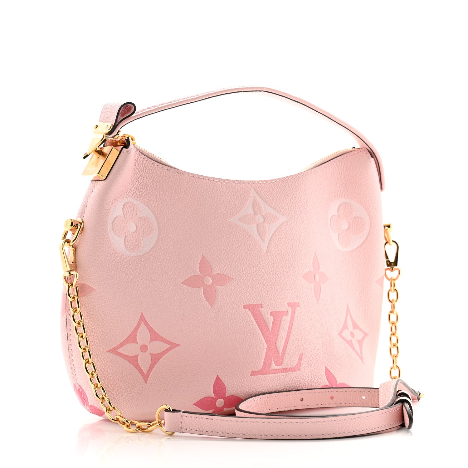 Louis Vuitton Empreinte Monogram Giant By The Pool Marshmallow Hobo PM Bouton De Rose 3 of 13