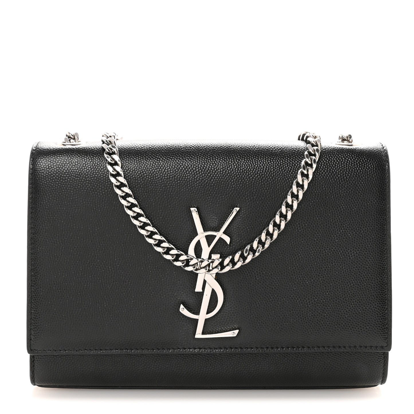 Grain De Poudre Small Monogram Kate Satchel Black