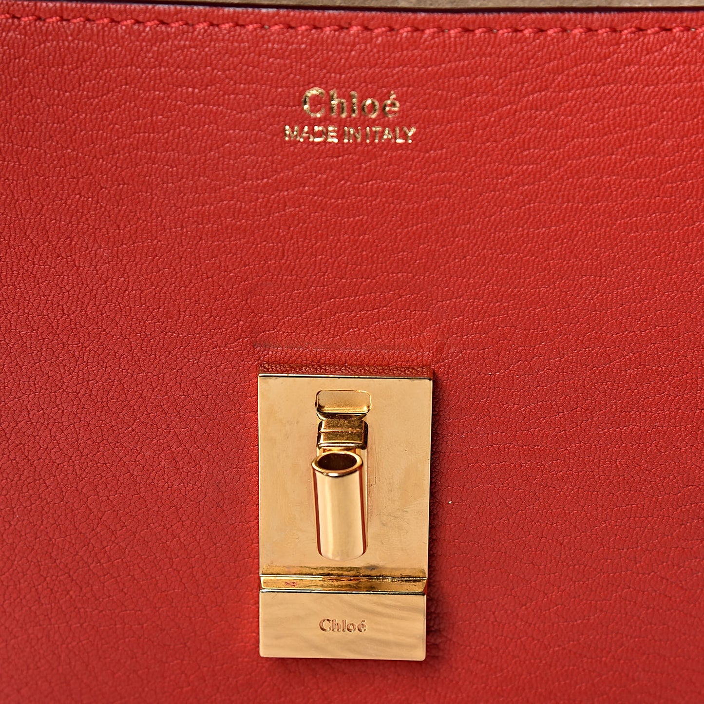 Grained Lambskin Mini Drew Shoulder Bag Plaid Red