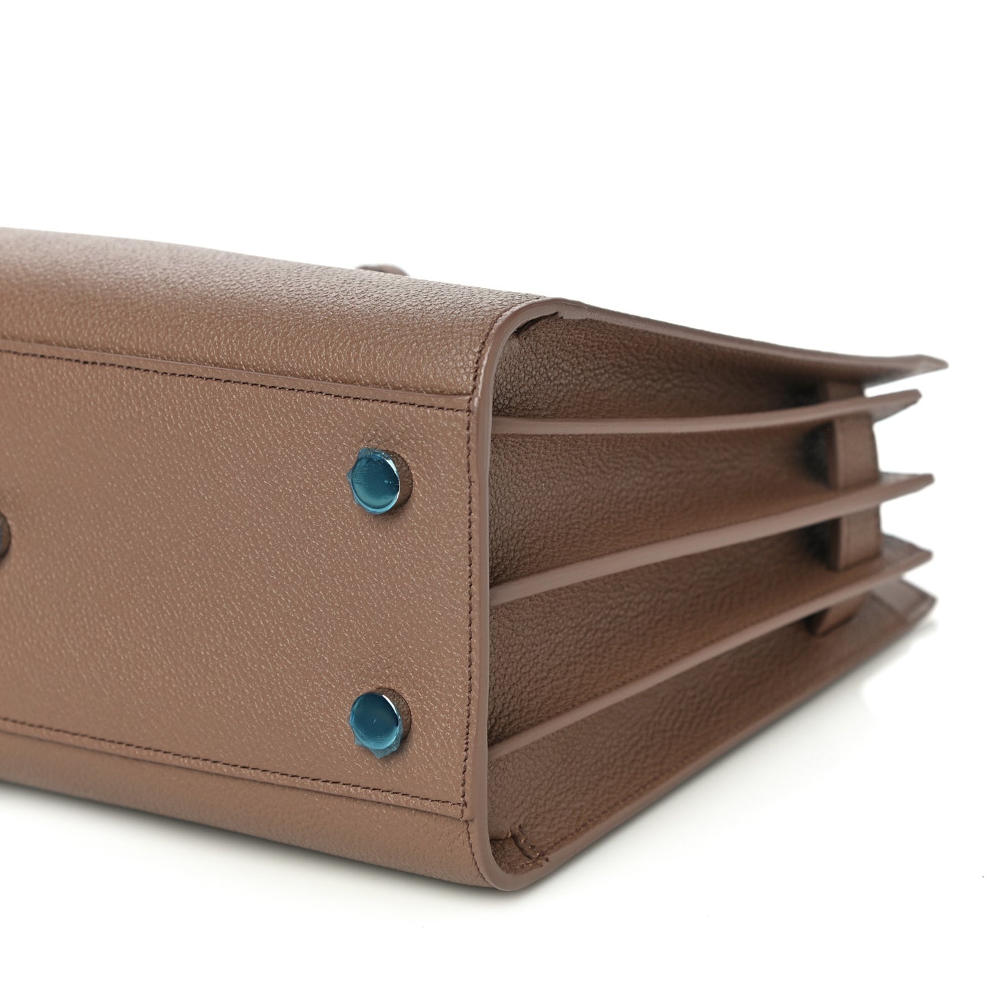 Grained Calfskin Baby Sac De Jour Taupe