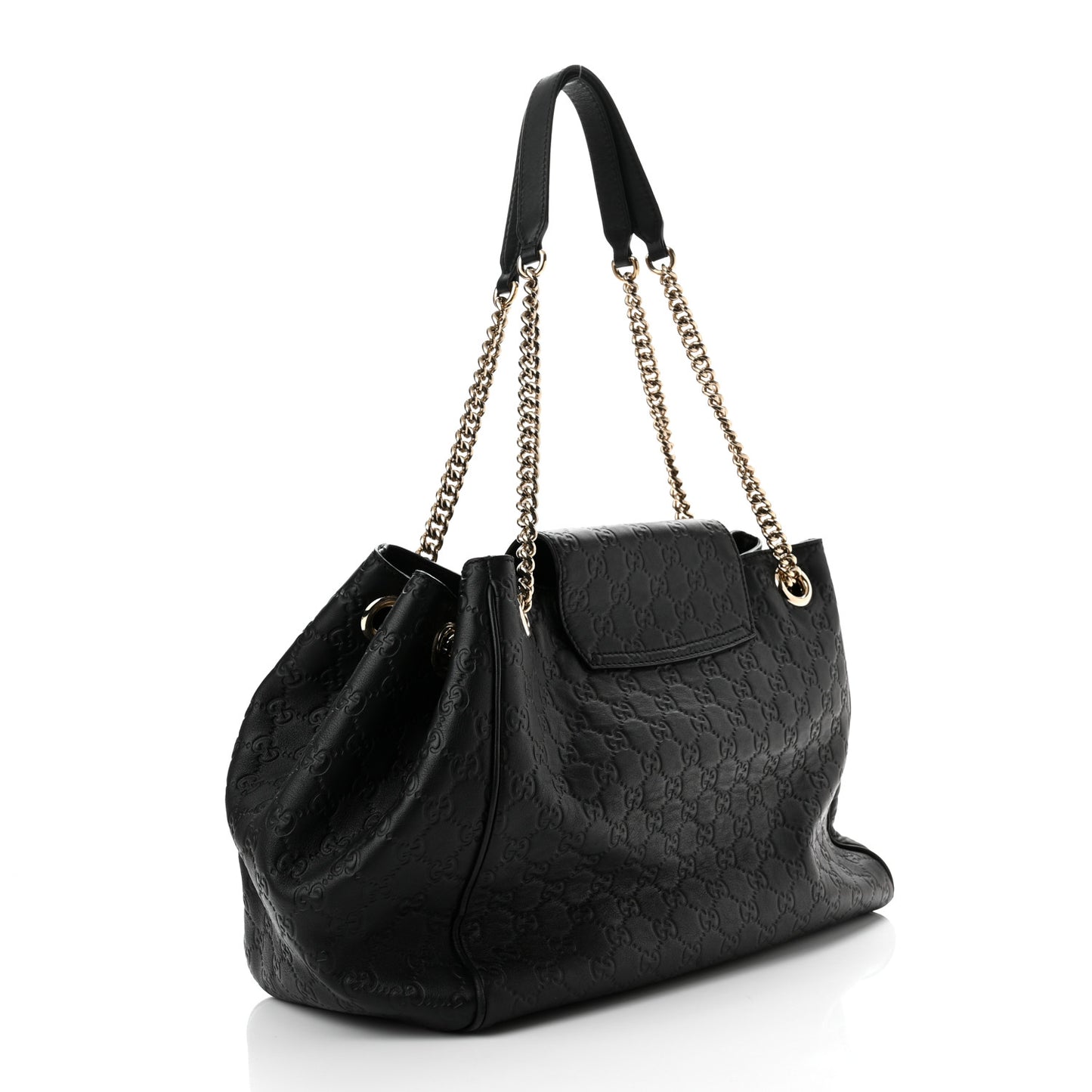 Guccissima Medium Emily Shoulder Bag Black