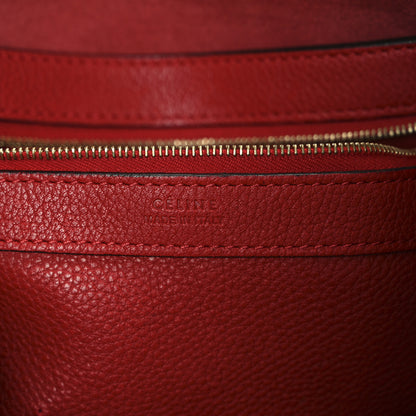 Celine Soft Grained Calfskin Medium Belt Cabas Phantom Coquelicot 6 of 16