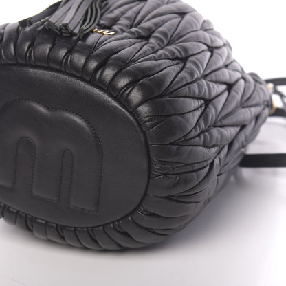 Miu Miu Nappa Matelasse Bucket Bag Black 10 of 10
