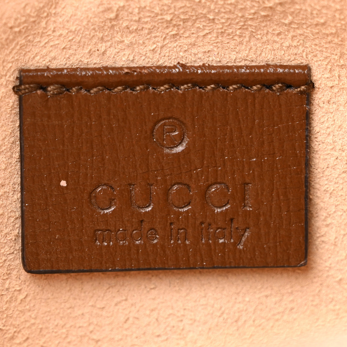 Gucci GG Supreme Monogram Azalea Calfskin Mini Retro Interlocking G Shoulder Bag Beige Ebony Brown Sugar 6 of 13