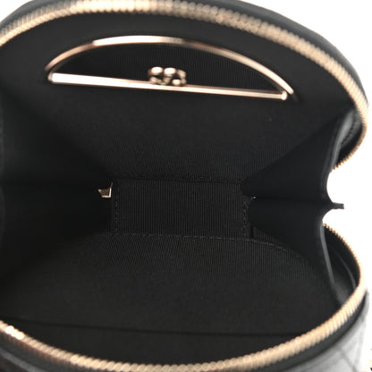 Chanel Caviar Quilted Round Handle With Care Vanity With Chain Black 5 of 12