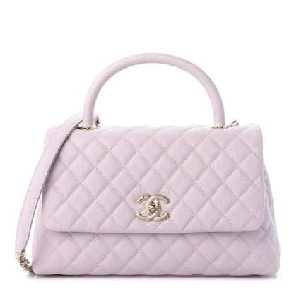 Chanel Caviar Quilted Small Coco Handle Flap Lilas Lilac 1 of 10