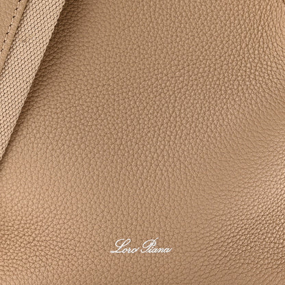 Loro Piana Grained Calfskin Micro Bale Bag Light Mastic 7 of 9