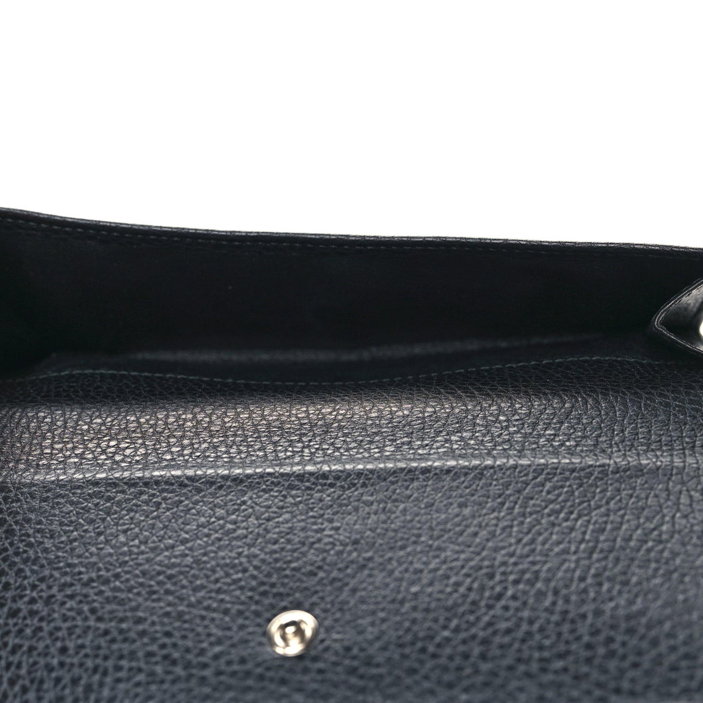 Calfskin Studded Soho Continental Wallet Black
