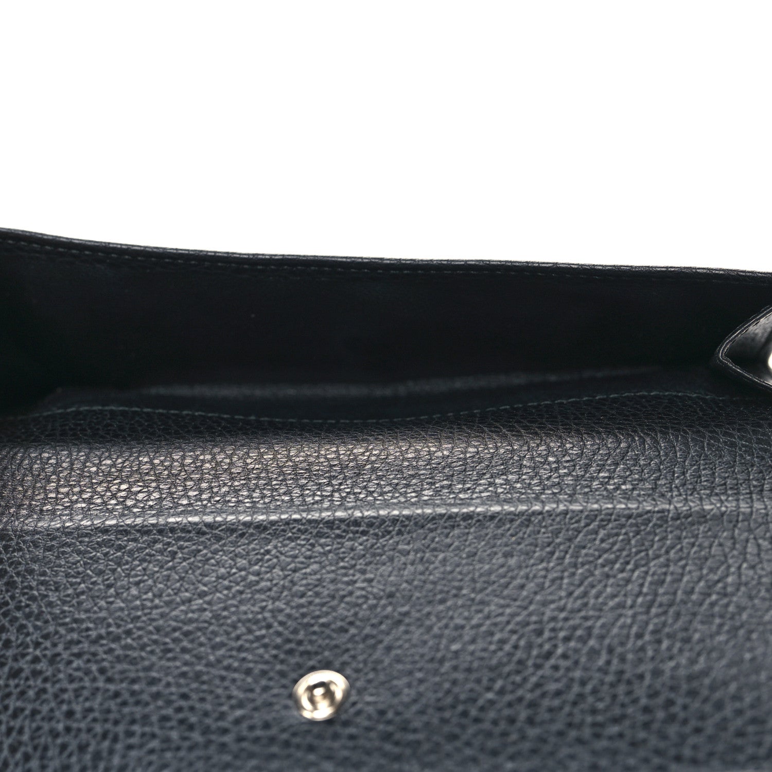 Gucci Calfskin Studded Soho Continental Wallet Black 6 of 10